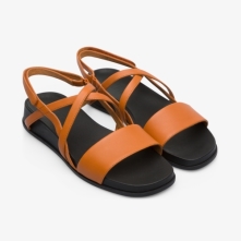 Camper Dark Orange Sandals Womens - Atonik Online Ireland | FWVQX1320